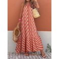 thumbnail image 3 of MesaSe Robe Maxi Bohème Sans Manches à Volants Décontractée Ample pour Vacances à la Plage, 3 of 7