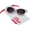 thumbnail image 4 of grinderPUNCH Women's Cat Eye Celebrity Style Sunglasses, 4 of 5