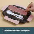 thumbnail image 4 of TIMIFIS Lunch Boxes Heat Resistance Lunch Box Leak Proof Sealed Compartment Lunch Box Microwave and Freezer Safe Individual Compartments for Food Storage Kitchen Gadgets, 4 of 6
