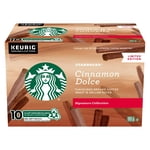 Starbucks Signature Collection Cinnamon Dolce Café au sol aromatisé K-Cup Pods 10 Pottes