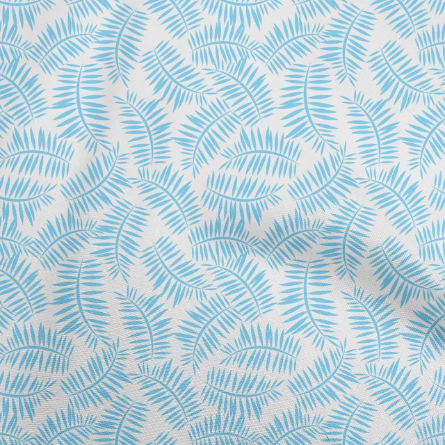 oneOone Velvet Sky Blue Fabric Tropical Craft Projects Decor Fabric Printed By The Yard 58 Inch Wide