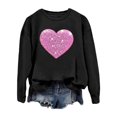 thumbnail image 3 of Mode Femme Décontractée Couleur Unie Ample Manches Longues Imprimé Lettre Col Rond Chandail à Capuchon 2t Fermeture à Glissière Chandail à Capuchon Fille Chandail à Capuchon Deux Pièces Robe Chandail Français Doublée Veste Femme Décontractée Chaude Hauts Femme, 3 of 4