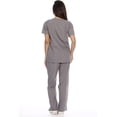 thumbnail image 3 of ZCtt Women's Six Pocket V-Neck Scrub Set with Cargo Pants, 3 of 3