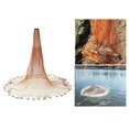 thumbnail image 2 of Appât de Filet de Lancer de Pêche Facile à Lancer à la Main, Maille de Piège de Lancer Robuste B 4,2 m Sans Anneau, 2 of 9