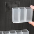 thumbnail image 4 of Wall Mounted Storage Organizer For Home Bathroom Compartment Hanging Shelf With Backing Space Saving Wall Mounted Holder For Makeup Brushes Lipstick, 4 of 8