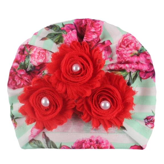 Stylish Floral Stripe Headband Hat for Boys Girls Toddlers and Kids Baby Headwear Print Accessories