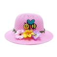 thumbnail image 1 of Kids Sunhat Adjustable Beach Hats Quick Dry Foldable Upf 50+ Uv Protection Rash Guard for Girls Baby Hats One Size, 1 of 2