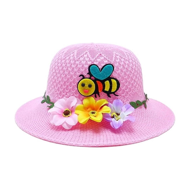 Kids Sunhat Adjustable Beach Hats Quick Dry Foldable Upf 50+ Uv Protection Rash Guard for Girls Baby Hats One Size