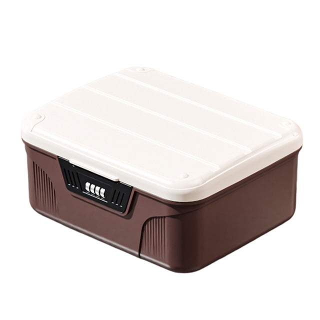VONKY ABS Lock Box With Code Lockable Storage Solution For Medicines And Documents Food Safety Medication A