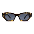 thumbnail image 1 of Womens Mod Thick Plastic Chunky Cat Eye Sunglasses Tortoise Black, 1 of 4