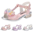 thumbnail image 4 of MIASHUI Chaussures de Fille Robe Été Sandales à Bout Ouvert Danse Chaussures de Princesse, Blanc, 4-4,5 Ans, 4 of 4