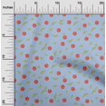 thumbnail image 1 of oneOone Cotton Poplin Fabric Leaves & Apple Fruit Sewing Fabric BTY 56 Inch Wide, 1 of 1