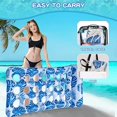 thumbnail image 5 of Inflatable Mattress, Hammock 180cm*80cm, Inflatable Net Aqua Float Chair, Floating Bed Water Mattress Sofa Swimming Pool (Blue), 5 of 5