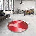 thumbnail image 4 of Ahgly Company Tapis d'Intérieur Rectangulaires Transitionnels Rouges Lavables à la Machine, 2 Pieds x 5 Pieds, 4 of 7