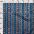 thumbnail image 3 of oneOone Cotton Poplin Medium Blue Fabric Geometric Craft Projects Decor Fabric Printed By The Yard 42 Inch Wide, 3 of 4