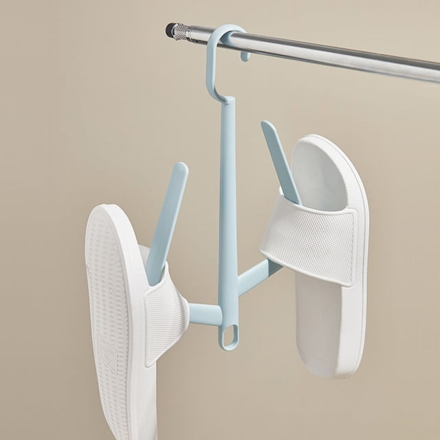 JWshufel Shoe Drying Rack with Windproof Rotating Hook High Capacity Storage for Shoes Scarves Belts Hats Polypropylene Long Lasting Material for Home Organizer 360 Degree Hanger