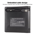 thumbnail image 3 of External Optical Disc Drive Enclosure Kit, Type C, USB3.0 Portable External Optical Disc Drive Enclosure Kit, Tray Load CD DVD Blu ray Drive for 9.5mm 9mm  CD DVD BD Optical, 3 of 8