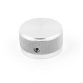 thumbnail image 1 of Silver Tone CNC Solid Aluminum Hifi Speaker Radio Volume Control Knobs 30x16mm, 1 of 2