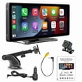 thumbnail image 1 of 10.26" Dash Cam with Rear View Camera Carplay and Android Auto Voice Control Bluetooth WIFI 2.4G-5G FM, 1 of 5