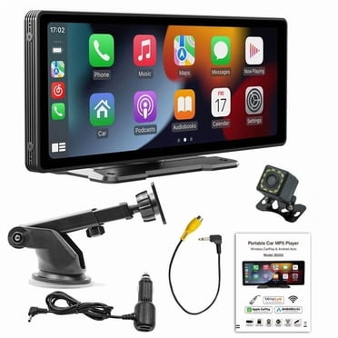 10.26" Dash Cam with Rear View Camera Carplay and Android Auto Voice Control Bluetooth WIFI 2.4G-5G FM