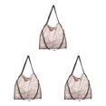 thumbnail image 1 of kurtrusly 1/2/3 Wide Application Convenient And Practical Chain Handbag For Women - Foldable Shoulder Bag Fashion PU Chain Shoulder Bag off-white 3PCS, 1 of 1