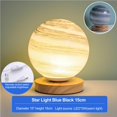 thumbnail image 4 of Lampe de Table Usb Planète Lune Lampe Lune Veilleuse Étoilée Chambre, 4 of 9