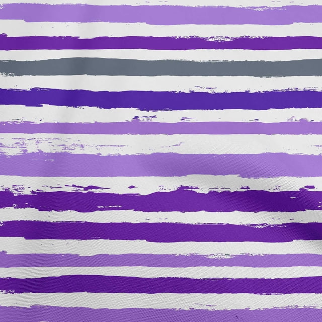 oneOone Cotton Jersey Purple Fabric Stripes Sewing Craft Projects Fabric Prints By Yard 58 Inch Wide