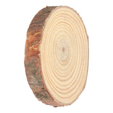 Natural Wood Slices, Wood Kit Circles Coastes CenterPieces Wedding Unfinished Craft With Tree Bark  For Coasters For Gifts Labels