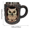 thumbnail image 1 of Handmade panda owl tree hole mug, 1 of 6