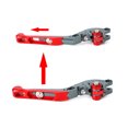 thumbnail image 4 of Adjustable Extendable Brake Clutch Lever for Trident 2022 Bobber 17-19 Tiger 800 Red, 4 of 10