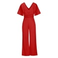 thumbnail image 4 of Babysbule Pantalons pour Femmes Combinaison Décontractée à Manches Courtes Européenne et Américaine, 4 of 6