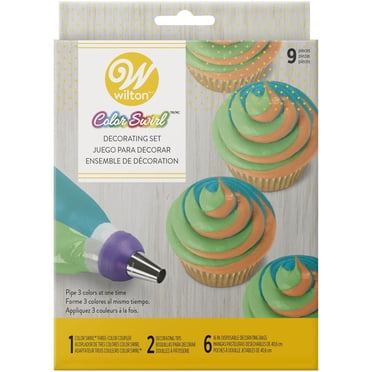 Wilton Colour Swirl 3-Colour Piping Bag Coupler Kit