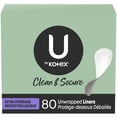 thumbnail image 1 of U by Kotex Security Lightdays Panty Liners, Light Absorbency, Extra Coverage, Unscented, 1 of 10