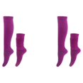 thumbnail image 2 of relayinert 2pack/lot Stably Fixed Slouch Socks With No Loose Thread Comfortable To Wear Polyester Polyester Made Breathable Purple 2Set, 2 of 6