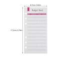 thumbnail image 4 of MOVTOTOP 12Pcs Loose Leaf Binder Diary Cash Saving Binder Red Rectangular 6.8x3.4in for Bill Organization, 4 of 8