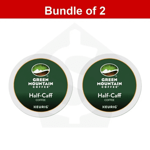 Bundle of 2 - Green Mountain Coffee Half-Caff, Decaf, Medium/Dark Roast Coffee, 48 count (Pack of 2 )