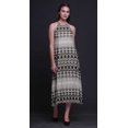 thumbnail image 4 of Bimba Robe de Plage Teinture sur Nœuds pour Femmes, Imprimée, Dos Nu, Longue, à Col Licou, Ray-Ondrée - Moyen, 4 of 6