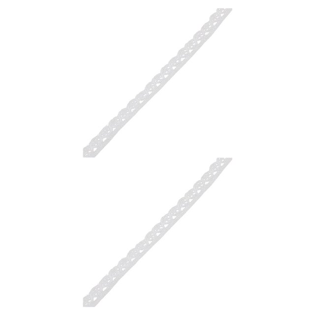 Baohd 1 Roll Lace Craft Ribbon Charming Stylish DIY Craft Creative Sewing Accessory Clothes Supplies Good-looking Lace Trim Type1 2Set