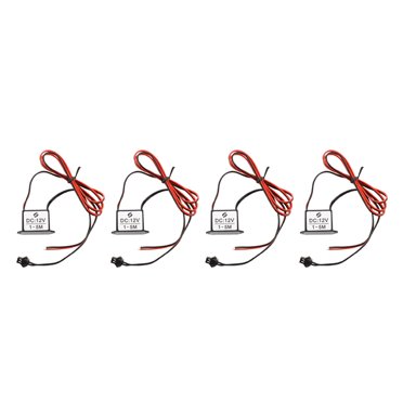 4X Red-Black Cable DC 12V EL Wire Neon Glow Strip Light Driver Unit Inverter