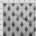 thumbnail image 2 of oneOone Polyester Lycra Fabric Leaves|Floral & Paisley Block Printed Fabric 1 Yard 56 Inch Wide, 2 of 4