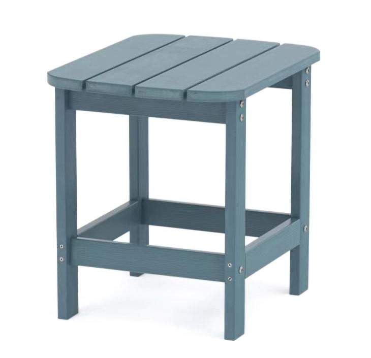 Table d’appoint Tanfly bleu sarcelle – 100 % en polycarbonate résistant aux intempéries, protection UV, utilisable à l’intérieur comme à l’extérieur