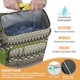thumbnail image 3 of Hippie Retro Style Colorful Abstract Insulated Backpack Cooler - 20L Soft Cooler Bag, Geometric, 3 of 4