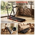 thumbnail image 4 of RHYTHM FUN Tapis Roulant Pliable avec Inclinaison, Tapis de Marche Portable 2,5 Hp avec Poignée pour la Maison et le Bureau, Écran LED, Télécommande et Capacité de 300 Lb, 4 of 7