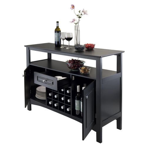 Jasper Buffet Display Cabinet, Sideboard, Black