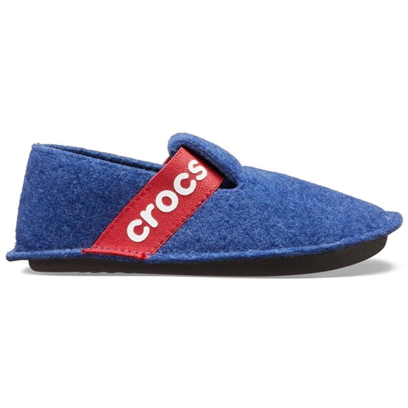 Crocs Kids' Classic Slipper | Fuzzy Slippers, Cerulean Blue, 5 Toddler