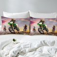 thumbnail image 3 of Racing Motorcycle Bed&nbsp;Sheets&nbsp;Set Motocross Rider Sheet&nbsp;Set Twin,Dirt Bike Race Cars Sheets Vehicles Extreme Sports Bedding&nbsp;Set,Motorbike Room Decor, 3 of 4