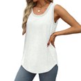 thumbnail image 4 of Plebaso Lot de 3 Débardeurs pour Femmes Décontractés d'Été Sans Manches Amples Col Rond T-Shirts Basiques pour Dames, 4 of 7
