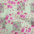 thumbnail image 1 of oneOone Cotton Flex Light Green Fabric Florals Craft Projects Decor Fabric Printed By The Yard 40 Inch Wide, 1 of 4