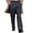 Navy, variant on DGMIOCS Men's Classic Straight Leg Dress Pants Business Casual Comfortable Flat Front Trousers Versatile Daily Attire Brown M