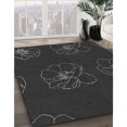thumbnail image 3 of Ahgly Tapis d'Intérieur Lavable en Machine Carré Transitionnel Gris Minuit, 5 Pieds Carré, 3 of 7